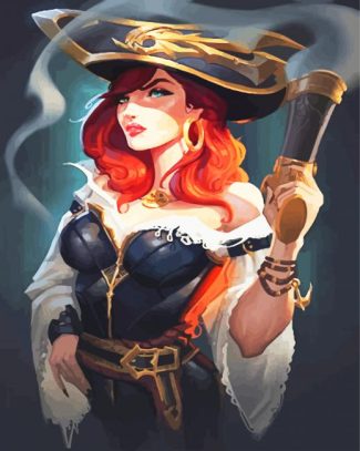 Female Pirate diamond painting