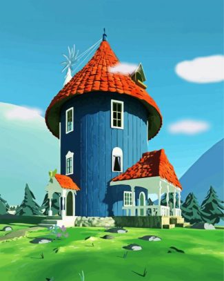 Finland The Moomin House diamond painting