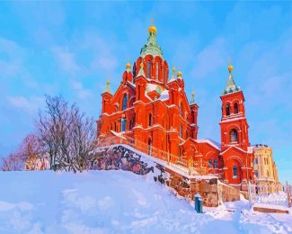 Finland uspenski cathedral diamond painting