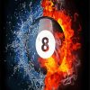 Fire 8 Ball Pool diamond painting