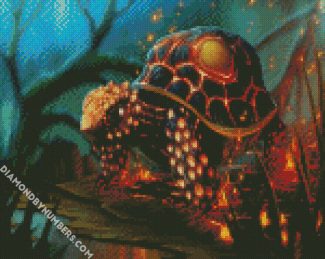 Fire Tortoise diamond painting