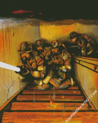 Firefighters Art diamond paintings