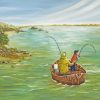 Fishing With Grandfather diamond painting