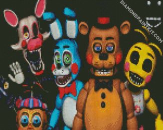 Five Nights at Freddys FNAF diamond painting