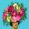 Floral Woman Head diamond painting