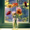 Flowers On Window diamond painting