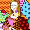 Folk Art Mona Lisa diamond painting