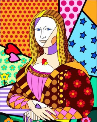 Folk Art Mona Lisa diamond painting