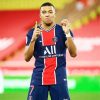 Footballer Kylian Mbappe diamond painting