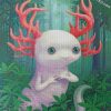 Forest Axolotl diamond paintings