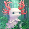 Forest Axolotl diamond painting