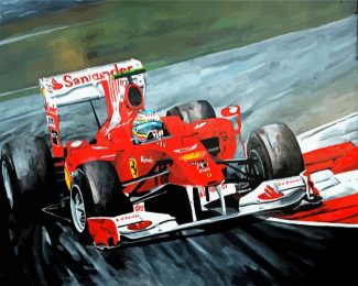 Formula One Car Art diamond paintings