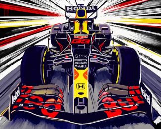 Formula One Car diamond painting