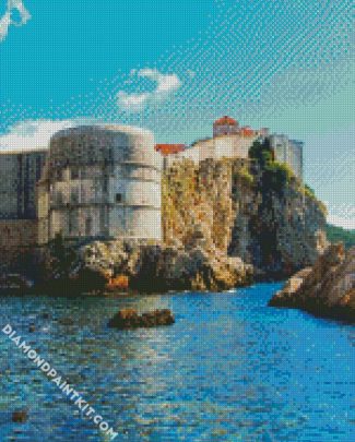 Fort Bokar Dubrovnik diamond painting