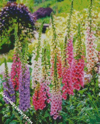 Foxglove Flowers diamond painting