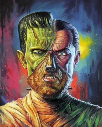 Frankenstein Art diamond painting