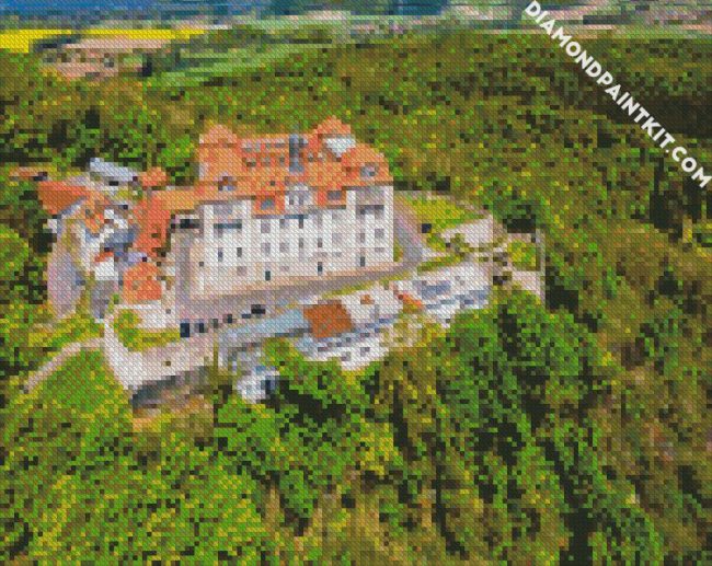 Freiberg Bieberstein Castle diamond painting