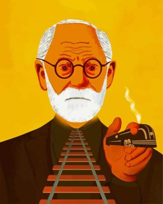 Freud Illustration Diamond Painting