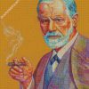 Freud Smoking diamond painting