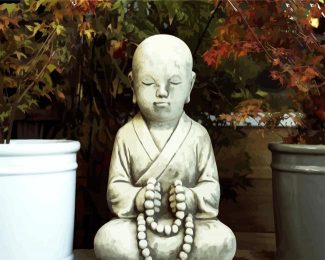 Garden Statue Small Buddha diamond painting