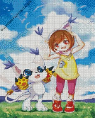 Gatomon digimon anime diamond paintings