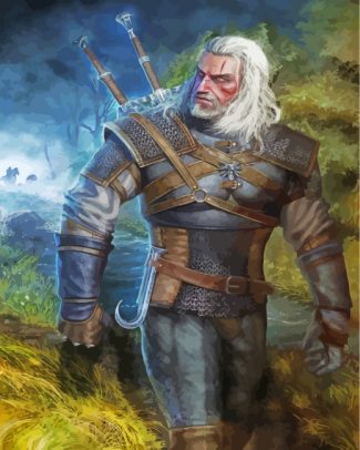 Geralt of Rivia The Witcher diamond painting