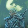 Geralt of Rivia Witcher diamond painting