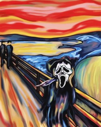 Ghostface Scream diamond painting