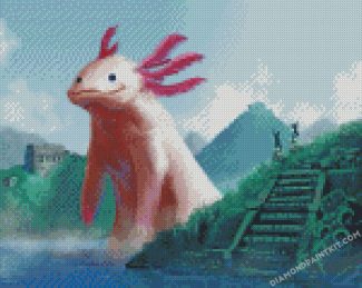 Giant Axolotl Art diamond paintings