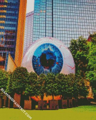 Giant Eyeball Dallas diamond painting