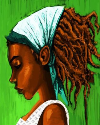 Girl In Rasta Style diamond painting