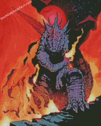 Godzilla Art diamond paintings