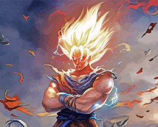 Goku Art diamond painting