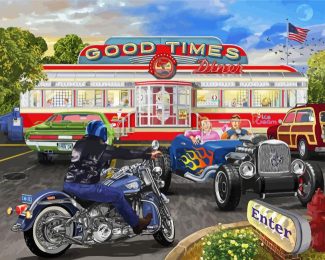 Good Times Diner diamond painting