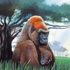 Gorilla In Forest diamond painting