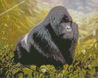 Gorilla In Jungle diamond paintings