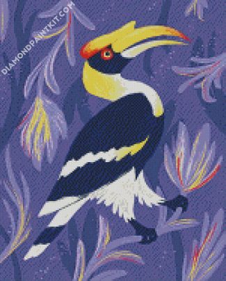 Great Hornbill Bird diamond painting