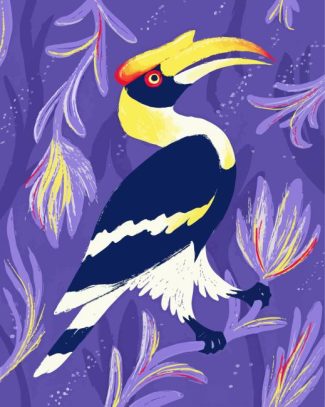 Great Hornbill Bird diamond painting