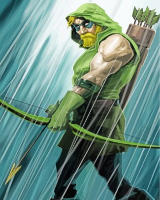 Green Arrow Art diamond painting