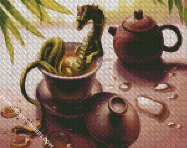 Green Tea Dragon diamond painting