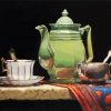 Green Teapot diamond painting