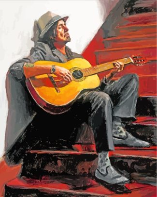 Guitar Player diamond painting