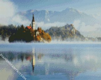 Bled Castle diamond painting