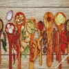 Herbs In Wooden Spoons diamond painting