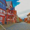 Hessenpark Frankfurt Houses diamond painting