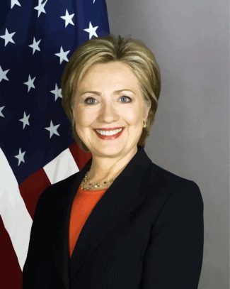 Hillary Clinton diamond painting