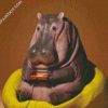 Hippo Gamer diamond painting