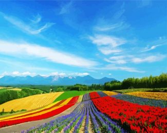 Hokkaido Nature Scene diamond painting