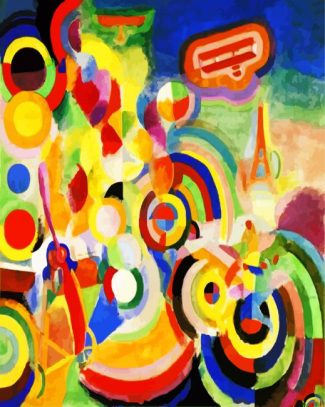 Homage To Bleriot Robert Delaunay diamond painting