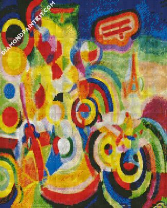 Homage To Bleriot Robert Delaunay diamond painting